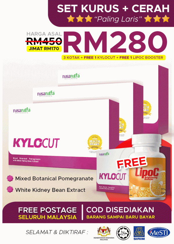 Kylocut 3 Kotak PERCUMA 1 + LipoC